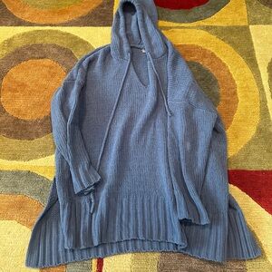 Aerie Chenille Hoodie Sweater Long Oversized Fit Size Small